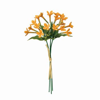 MAGIQ　サリューブバリアブーケ　ライトオレンジ　アーティフィシャルフラワー　造花　ステファノチス　ジャスミン　ブバリア　FM007208-009