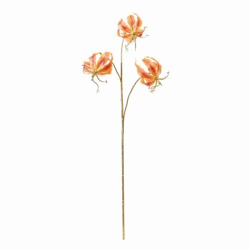 MAGIQ　リュミエールグロリオサ　シャインオレンジ　アーティフィシャルフラワー　造花　グロリオサ　FJ001711-009