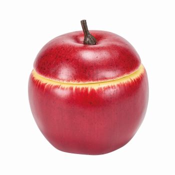 フタ付きアップル　レッド　デコレーション素材　アレンジベース　りんご　FV000400-003