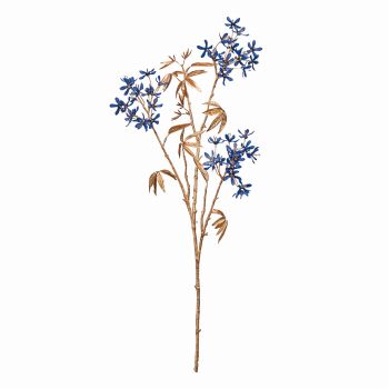 MAGIQ　綺羅の花枝　ブルー／ゴールド　アーティフィシャルフラワー　造花　小花　FJ006000-010