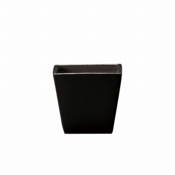 【完売品】クレイ　カラーベーススクエアL　ブラック　花器　ベース　3コ入　陶器　CC144773-800