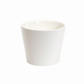 クレイ　カラーベースラウンド S　シャイニーホワイト　花器　6コ入　陶器　CC144761-100