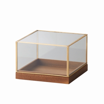 クレイ　Petit Jardin mini　15.5□10.5H　GOLD　ガラスケース　ガラスボックス　花器　ベース　CC780561-902