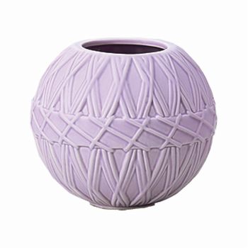 クレイ　temariS　マットパープル　花器　ベース　陶器　CC326611-651