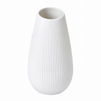 クレイ　Bien　10.5φ20H　ホワイト　花器　花瓶　陶器　CC366434-100