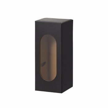 クレイ　cardboardbox　8.5□21H　BLACK　ガラスケース　ギフトボックス　花器　ベース　CC960509-800