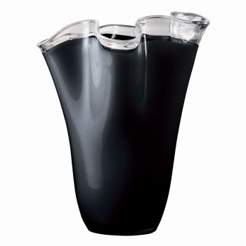 クレイ　Vinka　33L33W38H　ブラック　花瓶　ガラス　花器　ベース　CC778989-800
