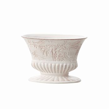 クレイ　Ramages　12L6W8H　ホワイト　花器　ベース　陶器　CC120485-100
