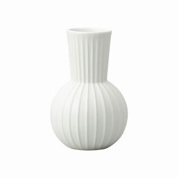 クレイ　Kugel　7.5φ12H　マットホワイト　花瓶　花器　ベース　磁器　CC366443-101