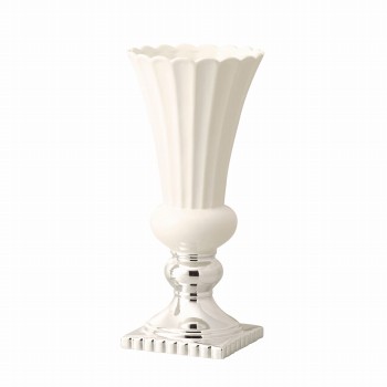 クレイ　petiller　ホワイト　花器　ベース　陶器　CC326308-173
