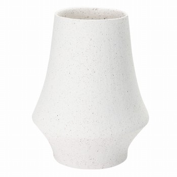 【完売品】クレイ　ZARA　マットホワイト　花瓶　花器　陶器　CC190077-101