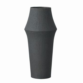 クレイ　ZARA　20φ45H　マットブラック　花瓶　花器　ベース　陶器　CC190078-801