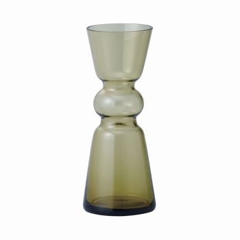 クレイ　valoa　6.5φ16H　OLIVE YELLOW　花瓶　ガラス　花器　ベース　CC777683-300