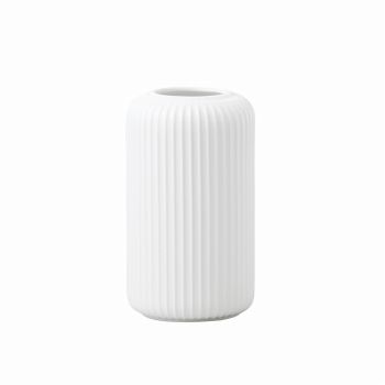 クレイ　Calme　9.5φ16H　ホワイト　花瓶　花器　ベース　陶器　CC366435-100