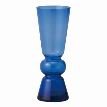 クレイ　valoa　7.5φ20H　AZURE BLUE　花瓶　ガラス　花器　ベース　CC777684-600