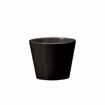 【完売品】クレイ　カラーベースラウンドL　ブラック　花器　ベース　3コ入　陶器　CC144763-800
