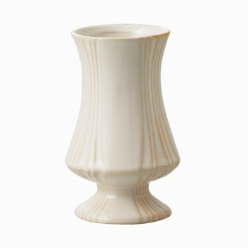 【完売品】クレイ　Ines_8φ13H　ホワイト　花器　陶器　2コ入　花瓶　CC120361-100