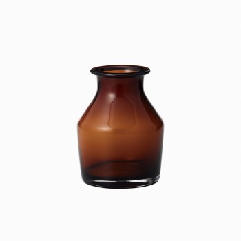 クレイ　butelka　16φ20H　アンバー　花瓶　花器　ベース　ガラス　CC777740-200
