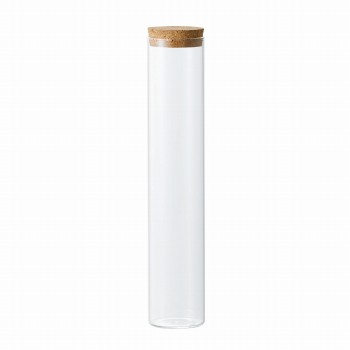 【完売品】クレイ　Glass Cylinder with Cork　5φ26H　クリア　花器　ベース　コルクボトル　CC777402-000