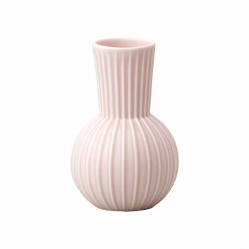 【完売品】クレイ　Kugel　7.5φ12H　マットピンク　花瓶　花器　ベース　磁器　CC366443-511