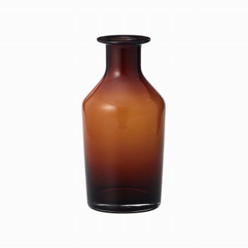 クレイ　butelka　15φ30H　アンバー　花瓶　花器　ベース　ガラス　CC777741-200