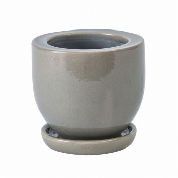 アステアミドル　ライトグレー　花器　ベース　陶器　CF040100-015