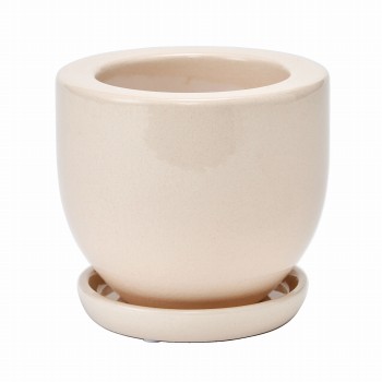 アステアミドル　ホワイト　花器　ベース　陶器　CF040100-001